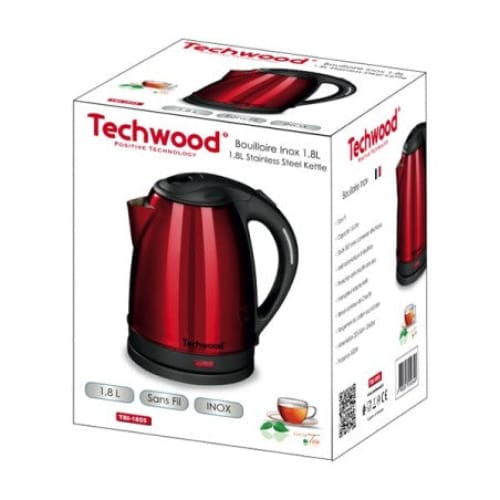 Bouilloire électrique TECHWOOD 1.8 L Rouge (TBI-1855) Bouilloire électrique TECHWOOD 1.8 L Rouge (TBI-1855)